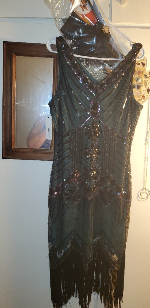 60s saloon girl dress